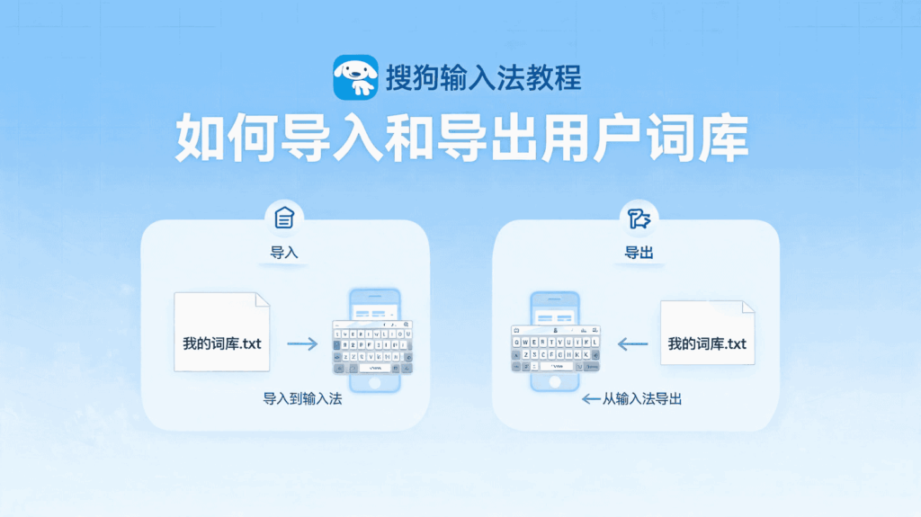 搜狗输入法批量导入词汇